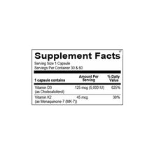 Load image into Gallery viewer, VITAMIN K2 WITH D3 (30CT)
