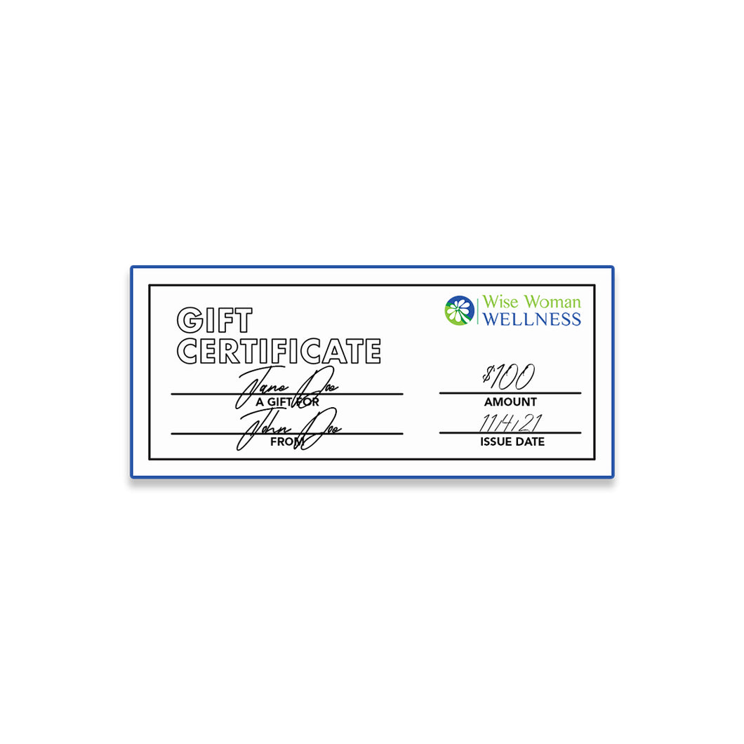 GIFT CERTIFICATE